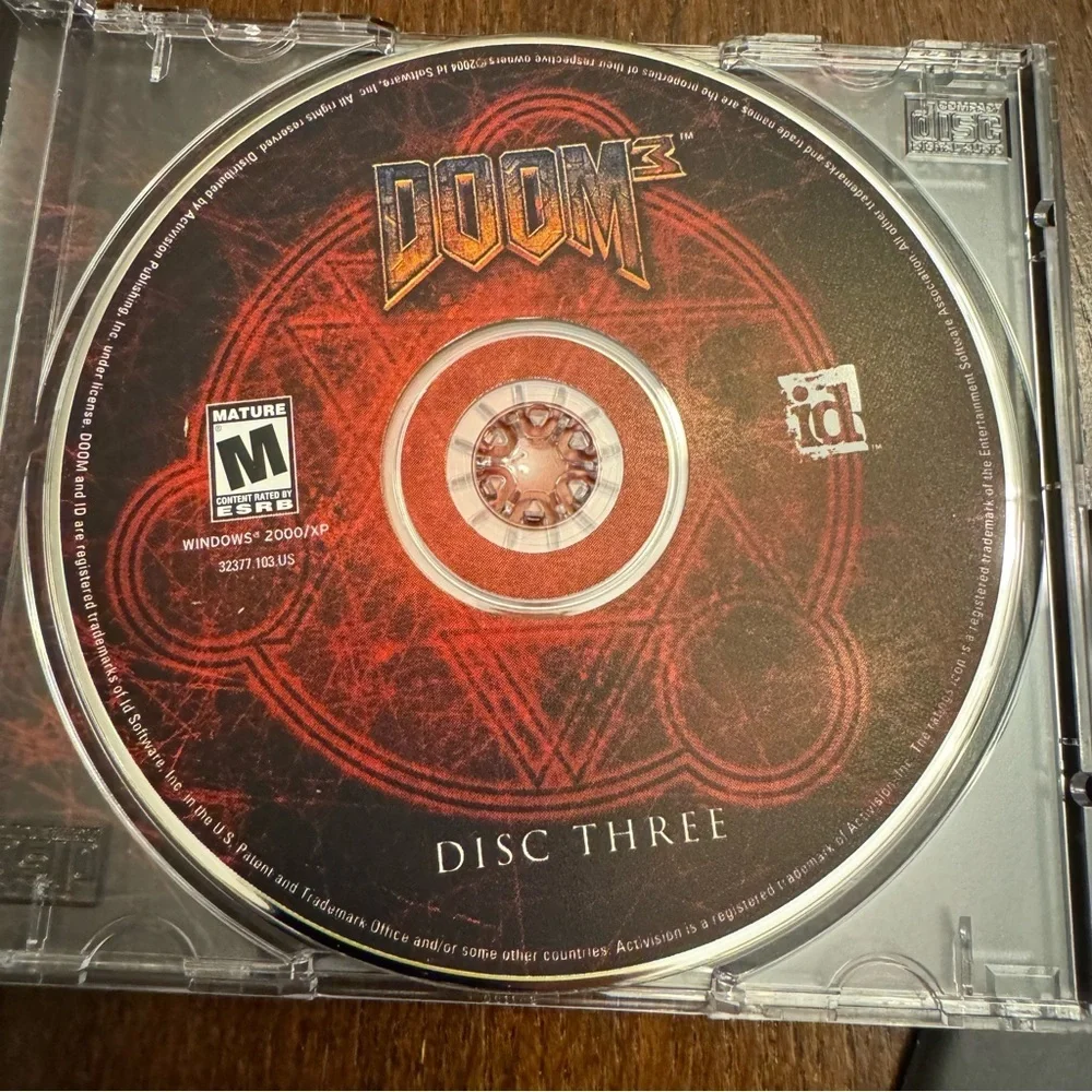 Doom 3 PC 2004 CD ROM Windows Game. In box with booklets